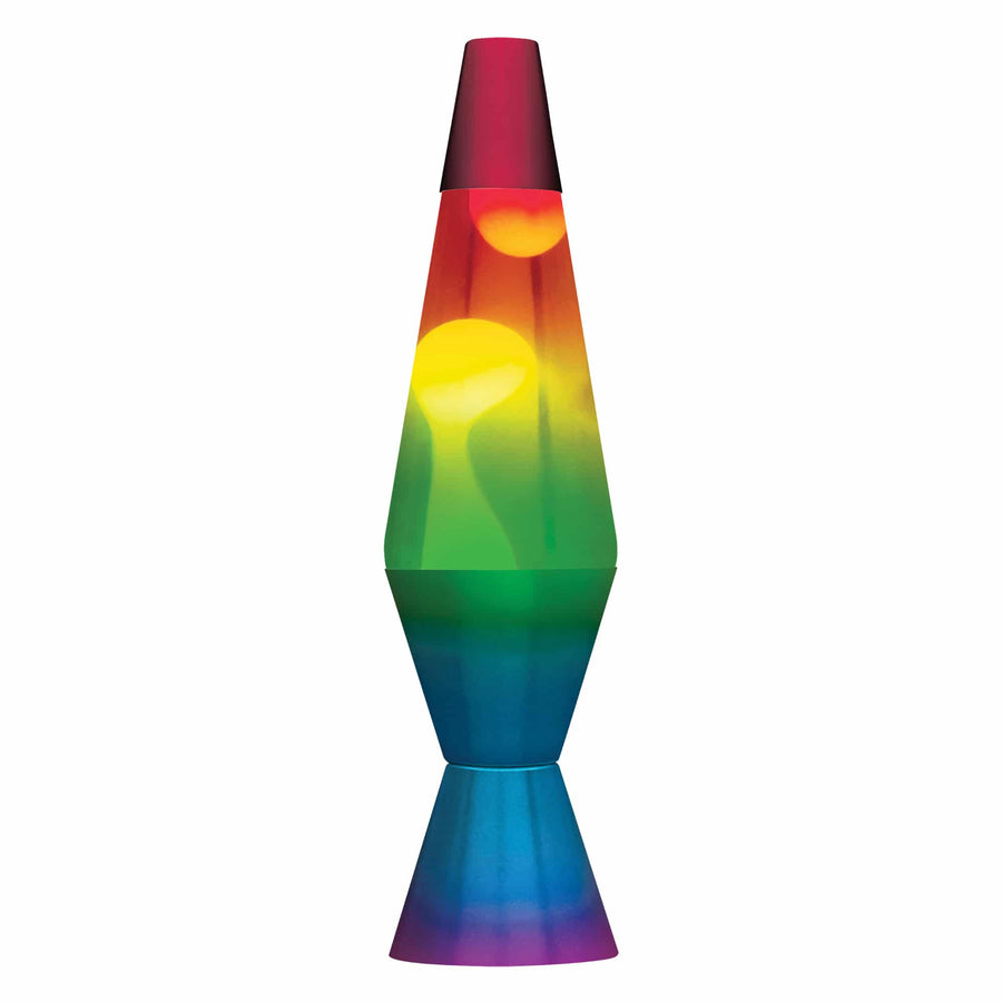 14.5” LAVA LAMP RAINBOW – WHITE/CLEAR/TRICOLOR L0
