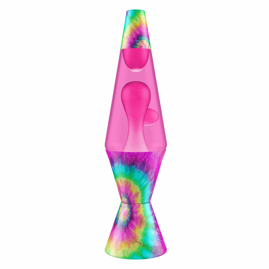 14.5″ LAVA LAMP – TIE DYE PINK SPIRAL E2