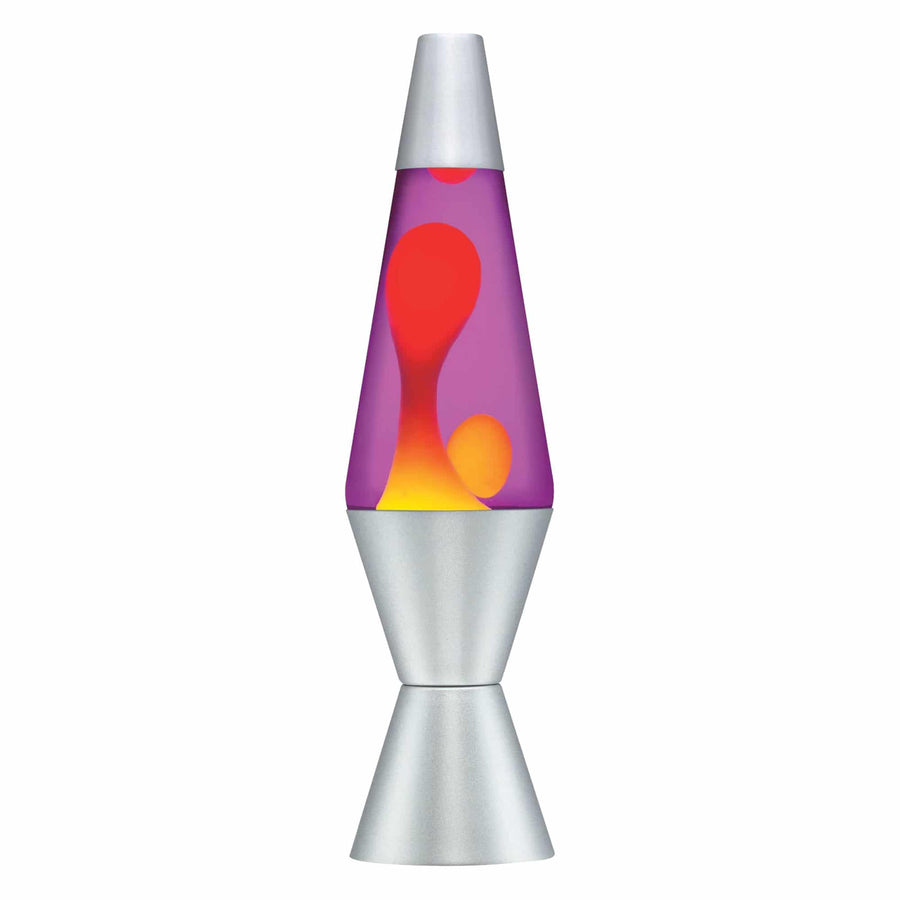 14.5” LAVA LAMP – YELLOW/PURPLE/SILVER D9